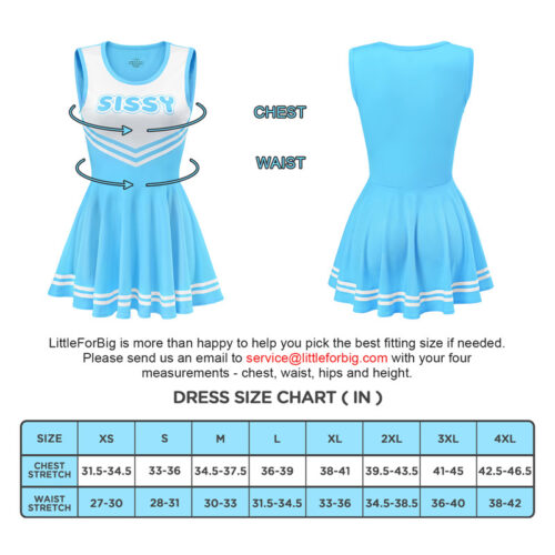Cheer SissyUniversity Mini Dress Blue - Image 4
