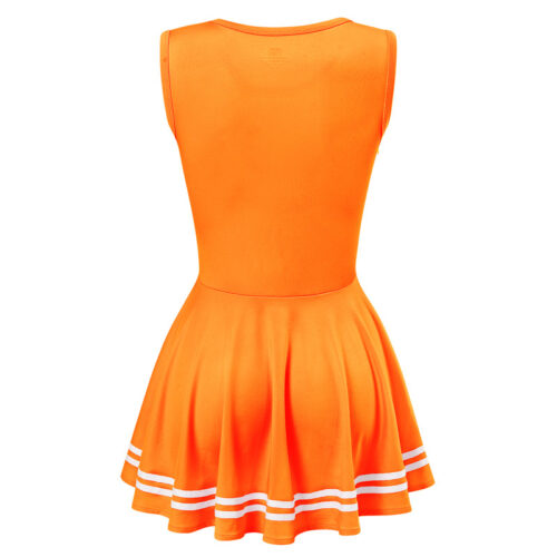 Cheer SissyUniversity Mini Dress Neon Orange - Image 3