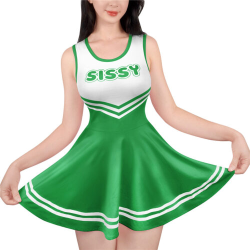 Cheer SissyUniversity Mini Dress Dark Green - Image 2