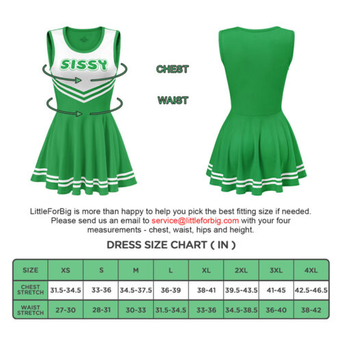 Cheer SissyUniversity Mini Dress Dark Green - Image 4