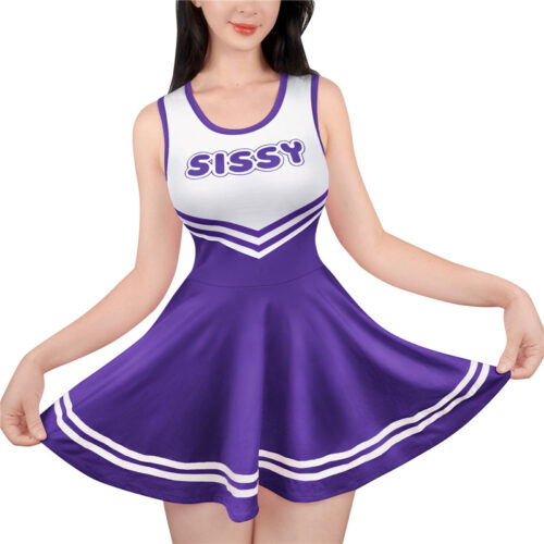 Cheer SissyUniversity Mini Dress Dark Purple - Image 2