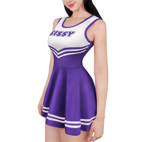 Cheer SissyUniversity Mini Dress Dark Purple - Image 3