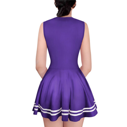 Cheer SissyUniversity Mini Dress Dark Purple - Image 5