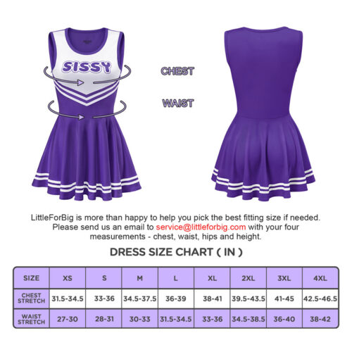 Cheer SissyUniversity Mini Dress Dark Purple - Image 4