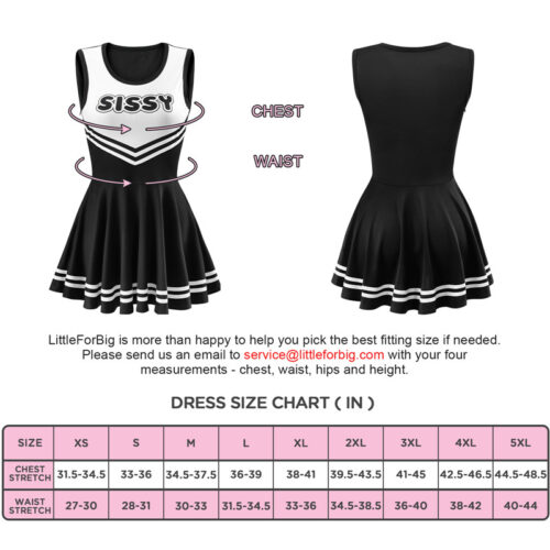 Cheer SissyUniversity Mini Dress Black - Image 4