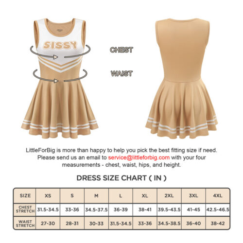 Cheer SissyUniversity Mini Dress Brown - Image 4
