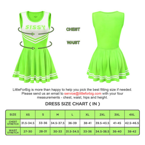 Cheer SissyUniversity Mini Dress Green - Image 4