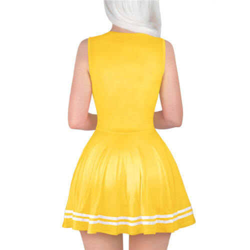 Cheer SissyUniversity Mini Dress Yellow - Image 3