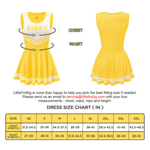 Cheer SissyUniversity Mini Dress Yellow - Image 4