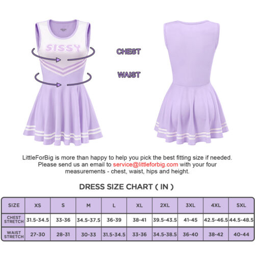 Cheer SissyUniversity Mini Dress Purple - Image 4
